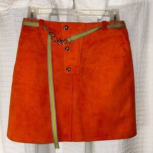 Diane Von Furstenberg Suede Mini Skirt